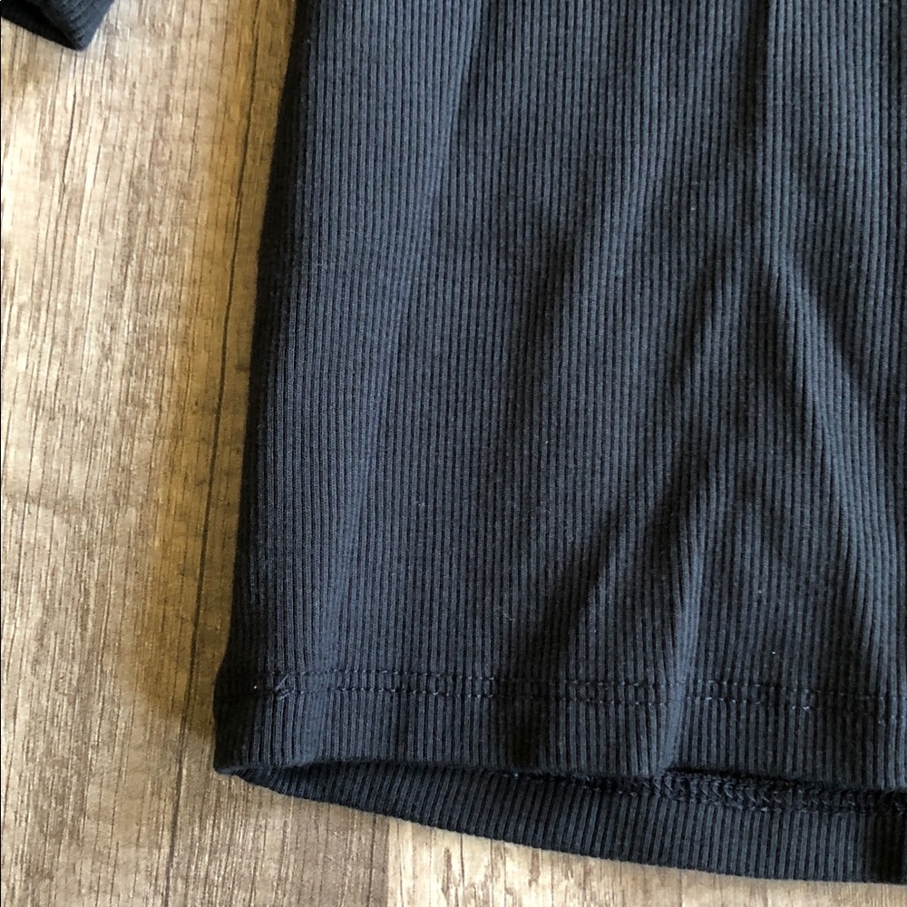 Veronica Beard Coralee Black Puff 3/4 Sleeve Ribbed Top XL - Picture 8 of 8